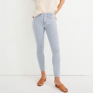 Madewell High-Rise Striped Skinny Crop Jeans - 23